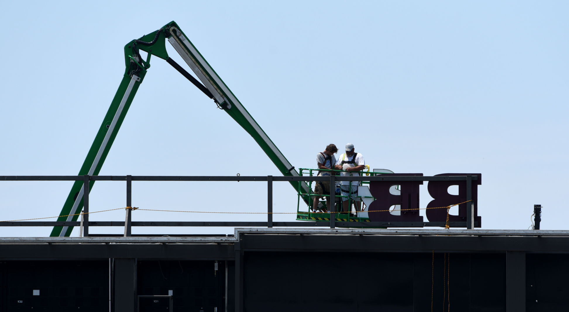 BB&T Ballpark sign removal